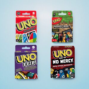 
Genuine Mattel UNO Solitaire Tabletop Happy Leisure Party Multiplayer Uno Game Interactive Board Game No Mercy