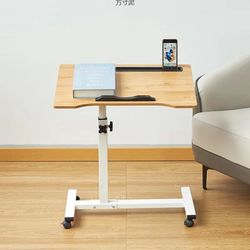 Mobile bedside table side simple bed desk foldable lift sofa small desk office lazy c type