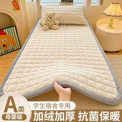 Milk Velvet Mattress for Dormitory Students, Single Size 90X190, Plush, Thickened for Winter, Warm Mattress Pad, Bed Sheet