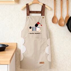 Household Kitchen Waterproof and Oil-Proof Apron, Catering-Specific Adult Workwear, Long-Sleeved Coveralls for Women, Cooking Apron for Men