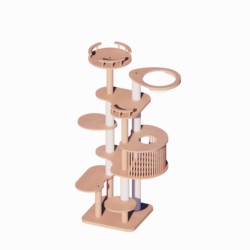 Cloud Series Cat Tree Standard Model Medium to Large Natural Simple Cat Nest Cat Toy Furniture Grade Pure Solid Wood Cat Climbing Frame