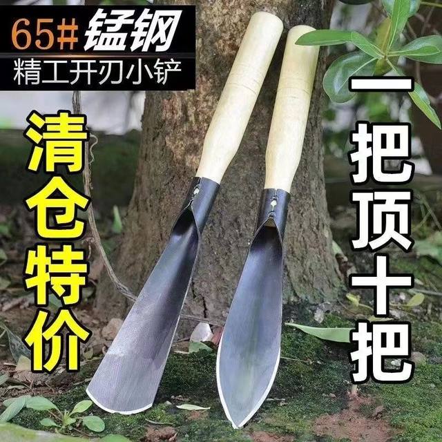 Cauliflower small shovel to dig wild vegetables manganese steel outdoor digging artifact tool gardening household vegetable gardening shovel to catch the sea