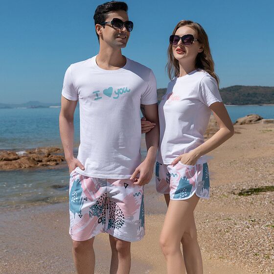 
Couple swimsuit for women in summer to cover belly and look slim for men, conservative fairy style hot spring swimming equipment, water park, seaside vacation