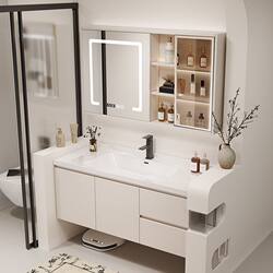 Bathroom Sink Bathroom Cabinet Combination Modern Simple Floor-Standing Washbasin Washbasin First Basin Cabinet Set