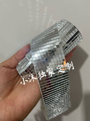 Factory Direct Sales Lens Mosaic Glass Self-Adhesive Waterproof Reflector DIY Ornament Patch