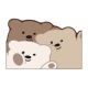 Noisy bear sticks out tongue soft diatom mud floor mat foot pad absorbent non-slip bathroom toilet toilet sink floor
