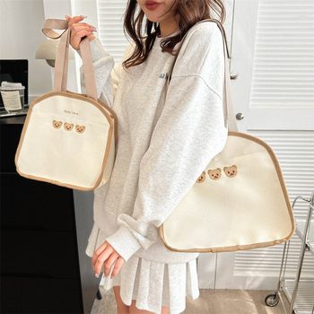 
Korean ins canvas bag multifunctional mother and baby bag universal