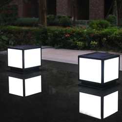 Scaffolding lamp Outdoor courtyard lamp Solar energy gate pillar lamp Villa door pillar lamp Fence lamp Waterproof Modern simple