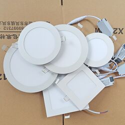 Ceiling round hole light hall exhibition hall office led lighting ceiling spring old-fashioned V-belt buckle ceiling downlight
