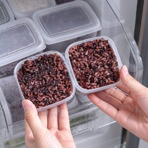 
Brown rice sub-packaging box, multi-grain rice quantitative frozen microwaveable fruit lunch box, bento sub-packaged lunch box