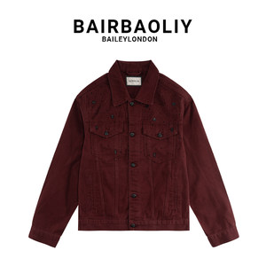 
BAIRBAOLIY men's new style handsome and high-end cross hot diamond fashion comfortable versatile denim jacket jacket