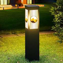 LED solar square lawn lights simple modern garden outdoor grass lamp villa park landscape courtyard lights