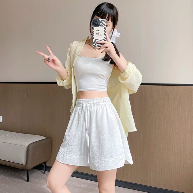 Jinshi 25 years hot INS style slim and cool women's summer casual 2025 new high-waist sports shorts