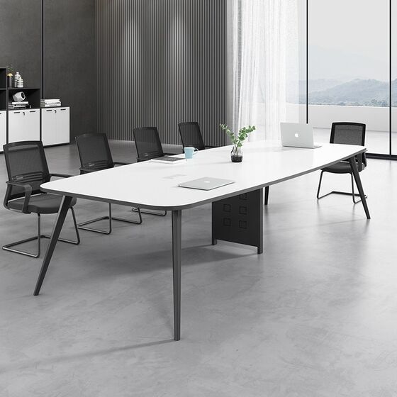 
Office furniture small conference table long table simple modern training table reception negotiation table conference room table chair combination