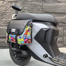 Electric Car Front Bag Little Monster Universal Battery Car Seat Cushion Bag Large Capacity Helmet Charger Organizer