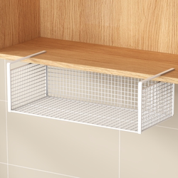 Multifunctional Hanging Storage Rack under Kitchen Cabinets, No-Drill Hanging Cabinet Door Storage Shelf, Hanging Storage Solution