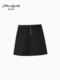 Mrs.Gerbi autumn and winter functional style workwear pocket cotton short skirt for women with belt straight versatile skirt