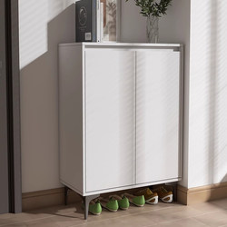 Shoe Cabinet for Home Entrance, Large Capacity Integrated Wall-Mounted Storage Cabinet, Solid Wood Entryway Corridor Multi-Layer