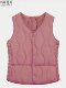 NO1dara middle-aged and elderly women's vest in autumn and winter down cotton plus velvet warmth thickened slim women's vest cotton jacket