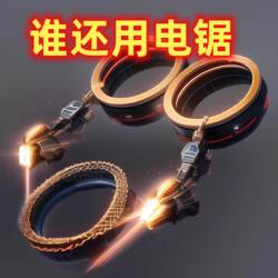 Hand-Pulled Wire Saw, Portable Steel Wire Saw, Outdoor Rope Saw, Wilderness Survival Saw, Stainless Steel Saw, Outdoor Survival Supplies