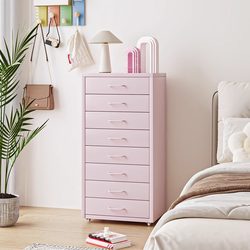 35cm Wide Household Metal Storage Cabinet with Multiple Drawers, Living Room Snack Mobile Storage Metal Chest of Drawers