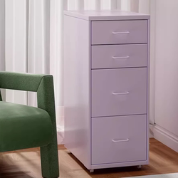 Haiermei Metal Storage Cabinet Bedside Gap Storage Cabinet Office Drawer Cabinet Home Under-Desk Cabinet File Cabinet