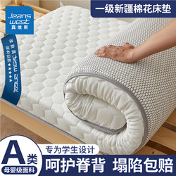 Student Dormitory Single Bed Xinjiang Cotton Mattress Soft Pad for Living on Campus 90X190 Tatami Mat Mattress for Rental Housing
