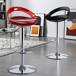 Bar Stool with Adjustable Height, Modern and Simple High Stool for Home Use, Commercial Bar Chair, Front Desk Bar Chair, Exhibition Plastic Bar Stool