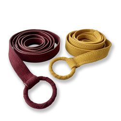 Yan Yi Model's Same Style Belt for Women, 2025 New Model, Simple and High-End Retro Suede Belt to Match Work Pants