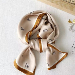 
Silk scarves for women, thin, narrow and long strips, autumn and winter new fashion, Korean all-match shirt decoration, lazy scarf