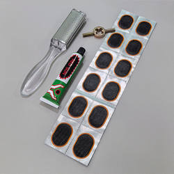 Tire Repair Patch Glue Inner Tube Repair Patch Film Tire Repair Tool Set Bicycle Motorcycle Electric Vehicle Tire Repair Glue