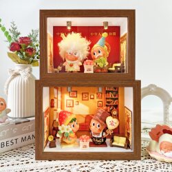 Star Man Heart-Pounding Blind Box Display Box Wedding Certificate Storage Photo Frame DIY Figurine Scenery Couple Gift