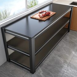 Kitchen Storage Rack, Floor-Standing Multi-Functional Storage Rack, Shelf, Table, Workbench, Multi-Layer Storage Rack, Microwave Oven Rack