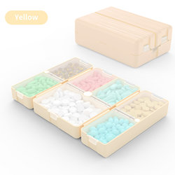 Pill Box, Portable Seven-Day-A-Week Medicine Dispensing Box, Portable Small Medicine Box, Moisture-Proof and Light-Proof, Large-Capacity Storage Box
