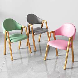 2025 New Nordic Light Luxury Style Milk Tea Shop Chair, Meeting Chair, Office Reception Simple Stool, Dining Chair, Guest Chair