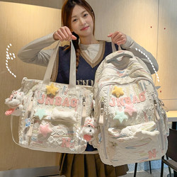 2025 New Style Schoolbags for Junior High School Students, Elementary School Students, Girls, and Young Women; Lightweight and Burden-Reducing Backpacks for High School and College Students