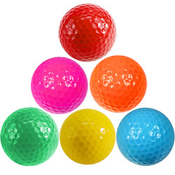 Golf Colored Blank Gift Balls, Diameter 42mm, Putting Practice Massage Balls, 6 Golf Colored Balls
