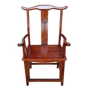 
Classical Chinese solid wood furniture elm official hat chair Nan elm Taishi chair circle book chair tea table chair factory direct sale