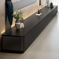 2026 New Model Modern Minimalist Rock Slab Tv Cabinet for Living Room, Suitable for Small Apartments, Floor-Standing Tv Cabinet and Coffee Table Set