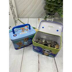 Big House-Shaped Piggy Bank with Password Lock for Students, Children, Boys, and Girls; Anti-Fall Car-Shaped Money Box
