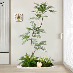Jacaranda Simulated Green Plants Indoor Landscaping Large Bionic Plants Classy Accessible Luxury Fake Flower Trees Living Room Floor-Standing Ornaments