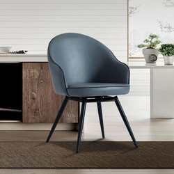 Casual home backrest dining chair Italian modern light luxury hotel banquet restaurant cafe leather simple stool