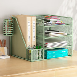 Desktop File Storage Rack, Desk Storage Rack, Folder Storage Box, File Rack, Multi-Layer Document Rack