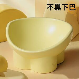 
Cat bowl plastic cat food bowl dog bowl cat food bowl cat rice bowl rice bowl large diameter water bowl slant bowl pet supplies
