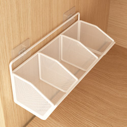 Dormitory Wall-Mounted Shelf, No-Drill Installation, Student Dormitory Bedside Snack Storage Organizer, Wall Hanging Basket Rack