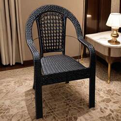 Oversized Wide and Tall Backrest Armchair, Waterproof and Sun-Resistant Outdoor Patio Balcony Rattan Chair, Single-Handle Leisure Chair