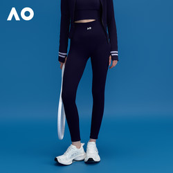 Ao Australian Open Sports Yoga Pants Tennis Wear Running High-Waisted Fitted Fitness Long Pants Sweat-Absorbent High-Elastic Training Pants