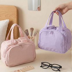 Multifunctional Partitioned Portable Makeup Bag, Large Capacity Portable Luggage Bag, Travel Storage Toiletry Bag for Students and Business Trips