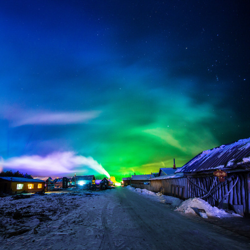 哈尔滨漠河旅游6天5晚跟团旅游|龙江第一湾北红村北极村滑雪冬捕