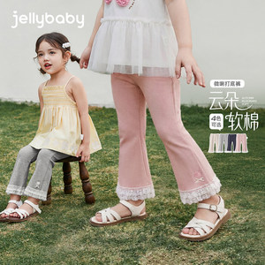 
Girls Summer Leggings Children's Versatile Lace Pants Breathable Children's Thin Section 2026 New Baby Flare Pants